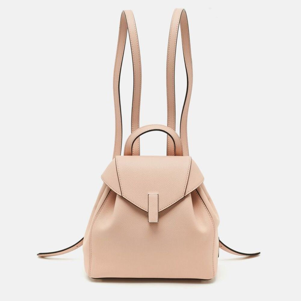 Valextra Iside Mini Pink Leather Backpack
